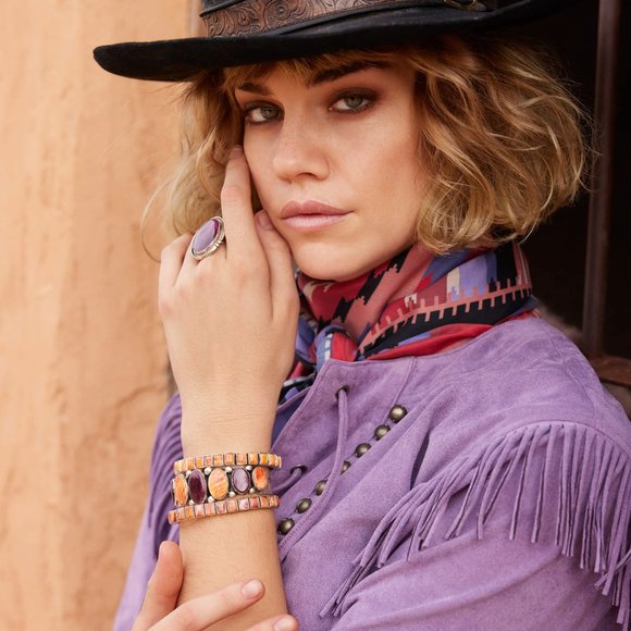 NWT Double D Ranch Sierra Bonita Scarf Boho Western Accessories - Picture 5 of 6